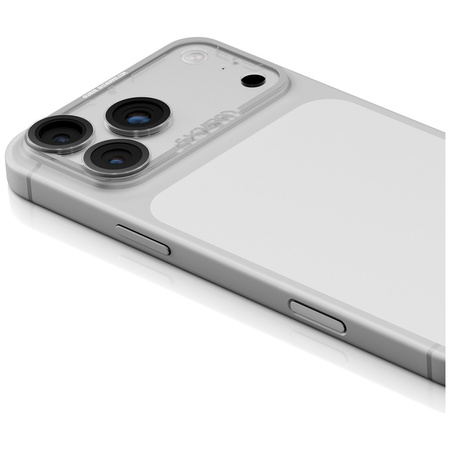 Szkło na obiektyw aparatu Skinarma Magma Full Matte do iPhone 17 Pro szary