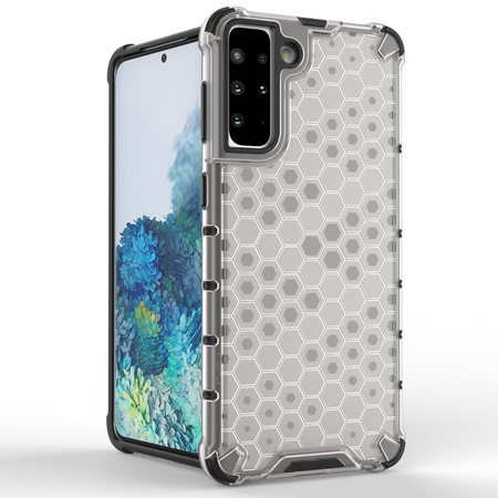 Honeycomb etui pancerny pokrowiec z żelową ramką Samsung Galaxy S22+ (S22 Plus) niebieski