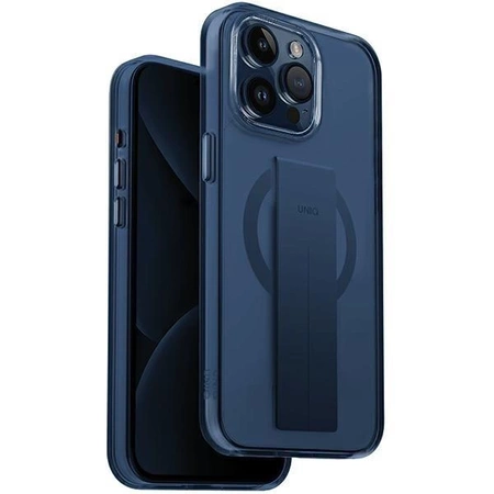 Etui UNIQ Heldro Mag Mag Magclick Charging na iPhone 15 Pro Max - niebieskie