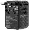 Verbatim Adapter podróżny EU/UK/US GaN 2xUSB-C/2xUSB-A/1xUSB-C PD 100W czarny 30191