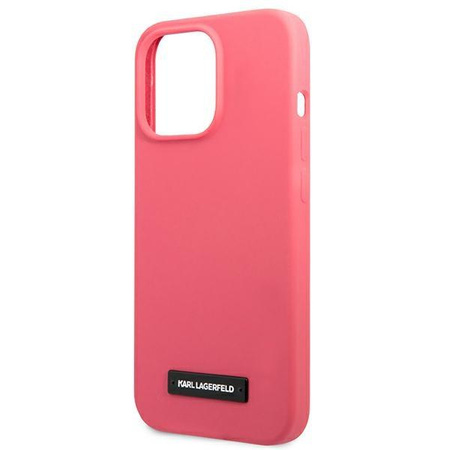 Karl Lagerfeld KLHCP13LSLMP1PI iPhone 13 Pro / 13 6,1" hardcase fuksja/fuchsia Silicone Plaque