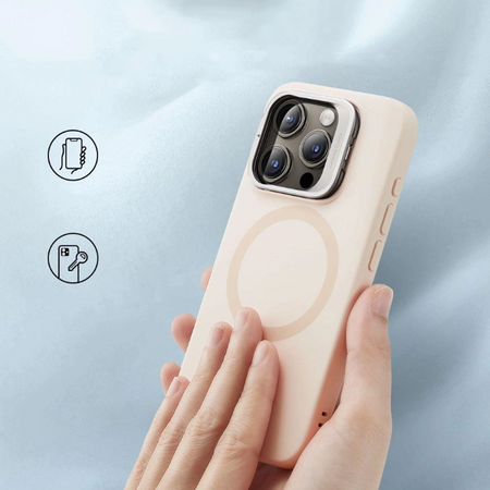 Etui ESR Cloud Kickstand Halolock z MagSafe na iPhone 15 Pro - beżowe