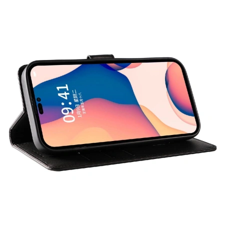 HURTEL ETUI LEATHER BOOK CASE DO IPHONE 16 OCHRONNE ETUI SKÓRZANE Z FUNCJĄ