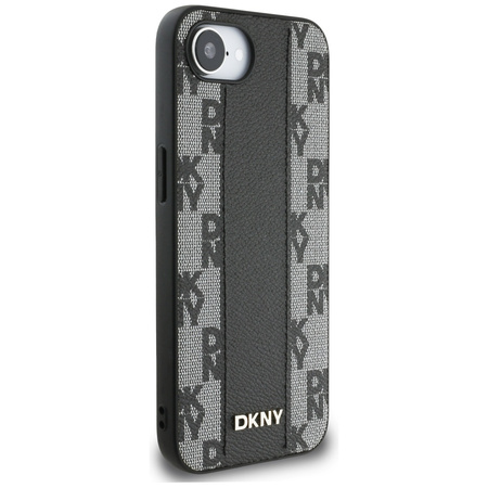 DKNY ETUI CASE DO IPHONE 16E SKÓRZANE DO MAGSAFE WZÓR CHECKERED WERSJA