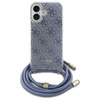 GUESS ETUI HARDCASE CROSSBODY CORD 4G DO IPHONE 16 6.1 Z DEKORACJĄ
