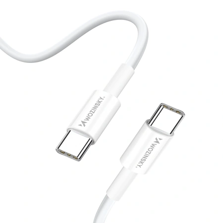 WOZINSKY ŁADOWARKA GAN 65W 2X USB-C DO TELEFONÓW IPHONE MACBOOK Z KABLEM
