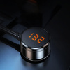3mk Car Power Splitter 120W PD QC PPS USB 3A1C3Socket Black