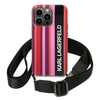 Etui Karl Lagerfeld KLHCP14XSTSTP na iPhone 14 Pro Max hardcase - różowe Color Stripes Strap