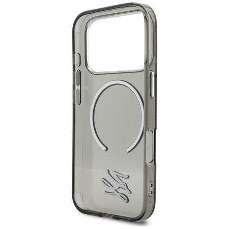 Etui Karl Lagerfeld IML KL Script Logo MagSafe do iPhone 17 Pro czarny