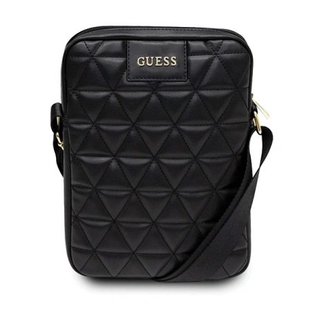 Guess Torba GUTB10QLBK 10 czarna/blackQuilted Tablet Bag