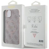 Etui Guess 4G Collection Leather Metal Logo MagSafe na iPhone 15 / 14 / 13 - różowe