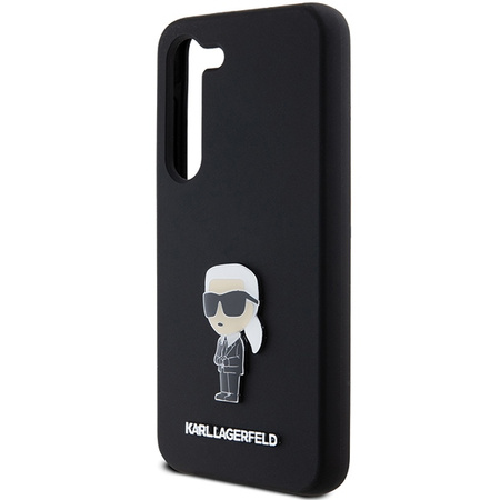 KARL LAGERFELD ETUI SILIKONOWE DO SAMSUNG GALAXY S24 S921 Z METALOWYM PINEM