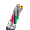 Baseus Crystal Shine Series kabel przewód USB do szybkiego ładowania i transferu danych USB Typ A - USB Typ C 100W 1,2m czarny (CAJY000401)