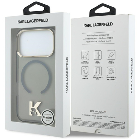Etui Karl Lagerfeld IML K Head Logo      MagSafe do iPhone 17 Pro czarny