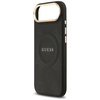 Etui Guess Peony Hot Stamp MagSafe do iPhone Air czarny