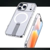 Etui Hybrid Armor X na Samsung Galaxy S25 FE z podstawką kompatybilne z MagSafe - przezroczyste