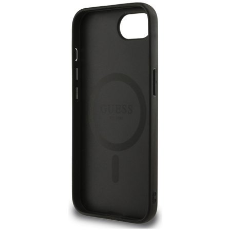 GUESS ETUI CASE DO IPHONE 16E PEONY SCRIPT DO MAGSAFE Z LOGO WYSOKA OCHRONA