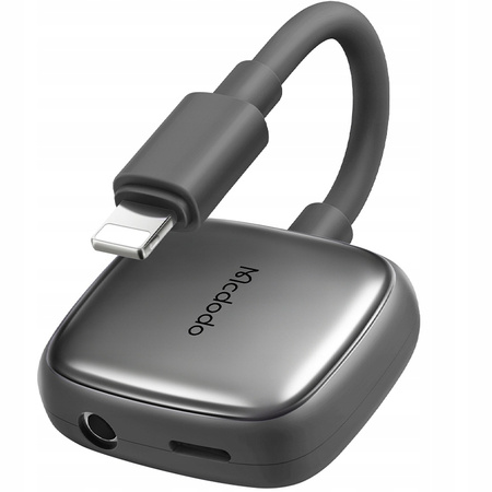 McDodo Mcdodo Adapter Przejściówka Lightning Mini Jack Czarny