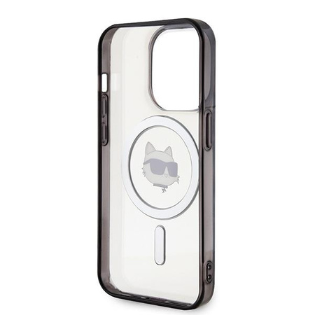 Karl Lagerfeld KLHMP15XHCHNOTK iPhone 15 Pro Max 6.7" transparent hardcase IML Choupette`s Head MagSafe