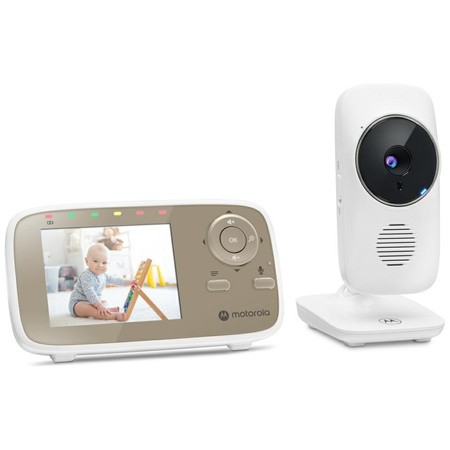 Niania elektroniczna Motorola VM483 monitor wideo 2.8" biało-złoty