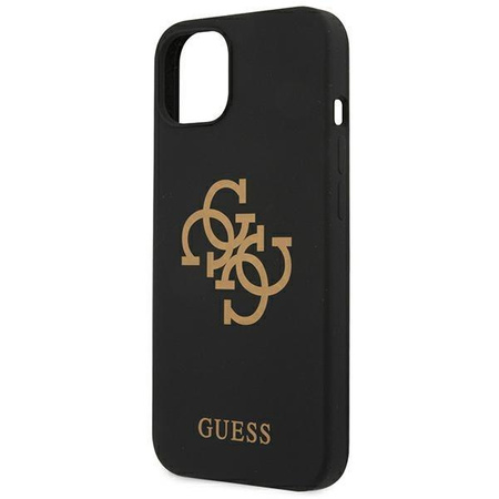 Guess GUHCP13SLS4GGBK iPhone 13 mini 5,4" czarny/black hard case Silicone 4G Logo