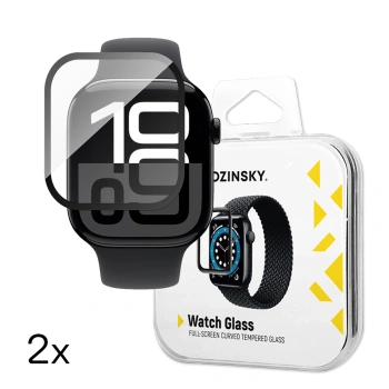 WOZINSKY SZKŁO HARTOWANE FULL GLUE DO APPLE WATCH SERIES 10 46MM 2 SZTUKI