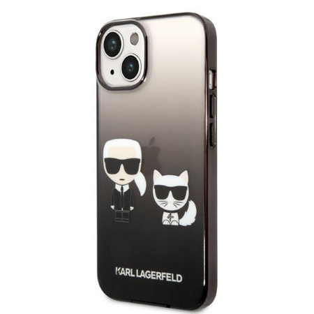 Karl Lagerfeld KLHCP14MTGKCK iPhone 14 Plus 6,7" hardcase czarny/black Gradient Ikonik Karl & Choupette