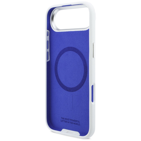 Etui BMW M Silicon Horizontal Line       MagSafe do iPhone Air biały