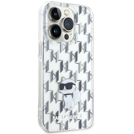 KARL LAGERFELD ETUI CASE DO IPHONE 15 PRO 6,1 HARDCASE MONOGRAM CHOUPETTE