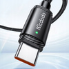 MCDODO KABEL USB-C SZYBKIE ŁADOWANIE DO SAMSUNG XIAOMI TYP C 6A 120W 2M LED