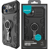 Nillkin CamShield Armor Pro Magnetic Case etui iPhone 14 MagSafe pancerny pokrowiec podstawka ring czarny