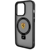 Etui Ferrari Ring Stand 2023 Collection MagSafe do iPhone 15 Pro Max - czarne