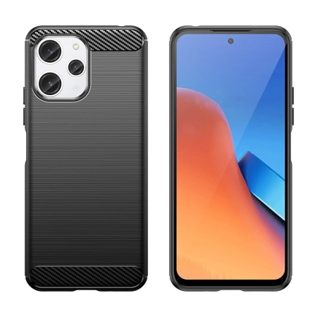 HURTEL ETUI KARBON DO XIAOMI REDMI 12 ELASTYCZNE OCHRONA PRZECIW UDERZENIOM