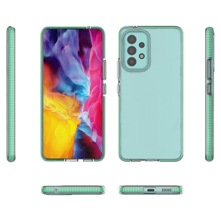 Spring Case pokrowiec żelowe etui z kolorową ramką do Samsung Galaxy A73 czarny