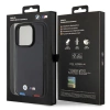 Etui BMW Leather Stamp Tricolor do iPhone 15 Pro - czarne