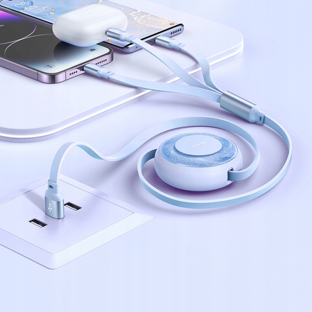 MCDODO KABEL ZWIJANY MICRO USB LIGHTNING USB-C 3W1