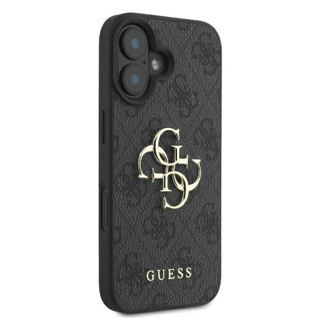 GUESS ETUI HARDCASE DO IPHONE 16 6.1 OCHRONNY POKROWIEC Z DUŻYM LOGO