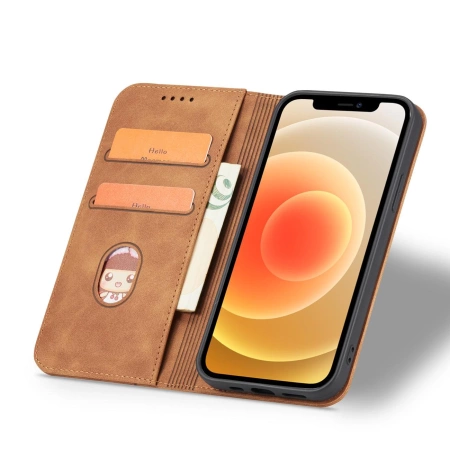 HURTEL MAGNET FANCY CASE ETUI DO IPHONE 12 PRO POKROWIEC Z PORTFELEM KARTĄ
