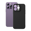 Pancerne etui iPhone 14 Pro kompatybilne z MagSafe szkło hartowane Baseus Synthetic Fiber - czarne