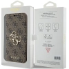 Etui Guess 4G Metal Logo na iPhone 15 Pro - brązowe
