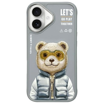 NIMMY ETUI CASE POKROWIEC DO IPHONE 16 6.1 SZARY OCHRONA PRZED ZDERZENIAMI