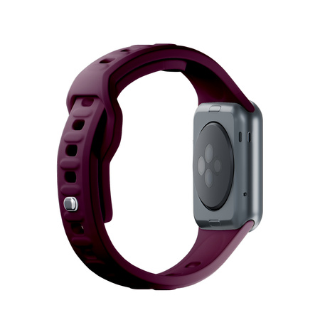 38/40/41/42 mm Mulberry (small) - 3mk Silicone Watch Strap for Apple