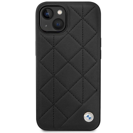 Etui BMW BMHCP14S22RQDK na iPhone 14 - czarne Leather Quilted