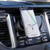 Uchwyt samochdowy Dudao F24MAX z ładowarką bezprzewodową 15W kompatybilny z MagSafe z automatyczną przyssawką - czarny