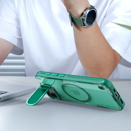 NILLKIN ETUI ICEBLADE PROP MAGNETIC DO IPHONE 16E Z OSŁONĄ NA APARAT