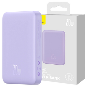 BASEUS POWERBANK MAGNETYCZNY 10000MAH DO MAGSAFE USB-C 20W TELEFON IPHONE