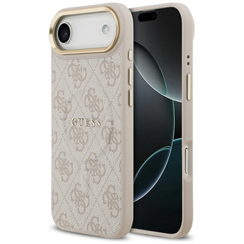 Etui Guess 4G PU Classic Logo MagSafe do iPhone Air różowy