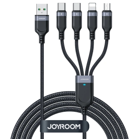 JOYROOM KABEL 4W1 DO ŁADOWANIA 2 X USB-C DO LIGHTNING MICRO DO TRANSMISJI