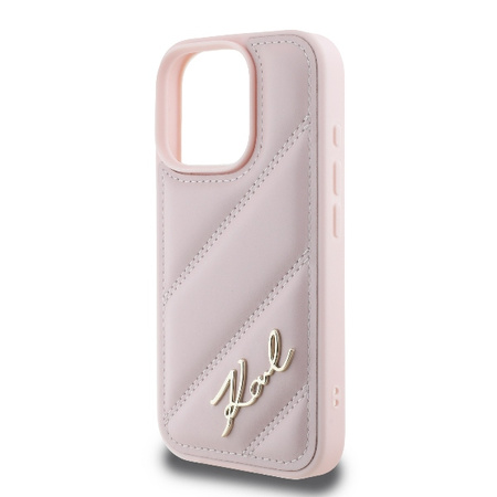 KARL LAGERFELD CASE QUILTED SIGNATURE DO IPHONE 16 PRO 6.3 Z HARDCASE