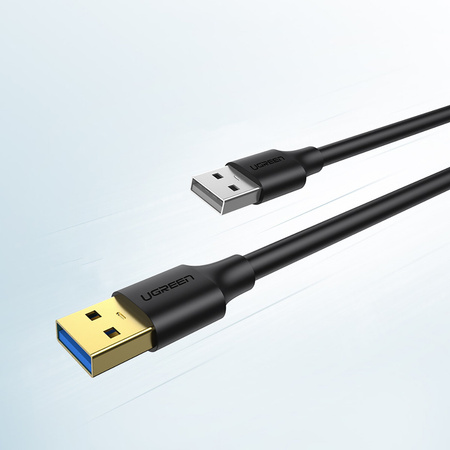 Ugreen kabel przewód USB - USB (męski - USB 3.2 Gen 1) 1 m czarny (US128 10370)